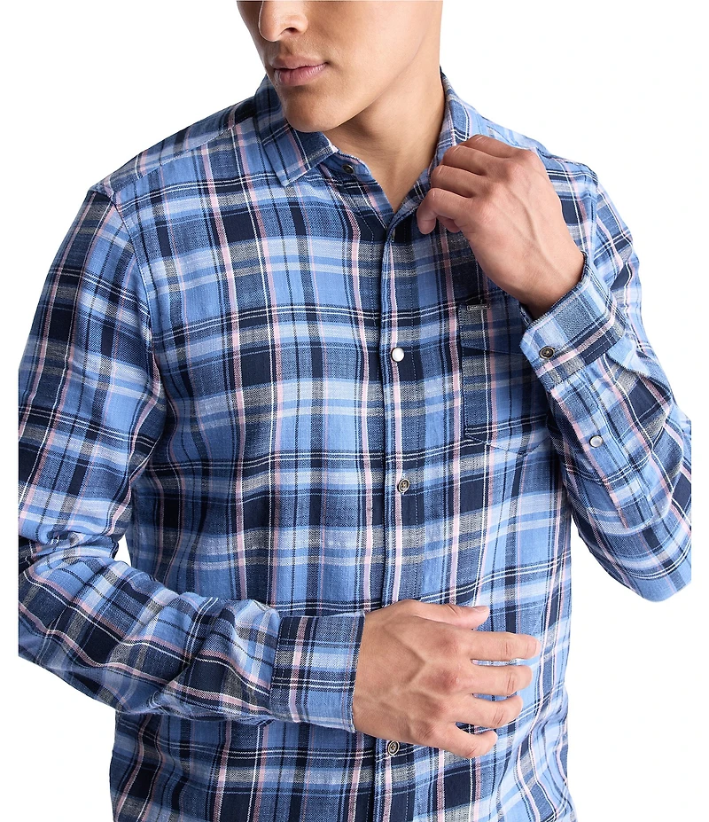 Buffalo David Bitton Long Sleeve Saroz Plaid Woven Shirt