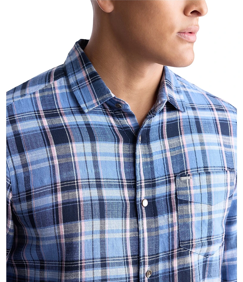 Buffalo David Bitton Long Sleeve Saroz Plaid Woven Shirt
