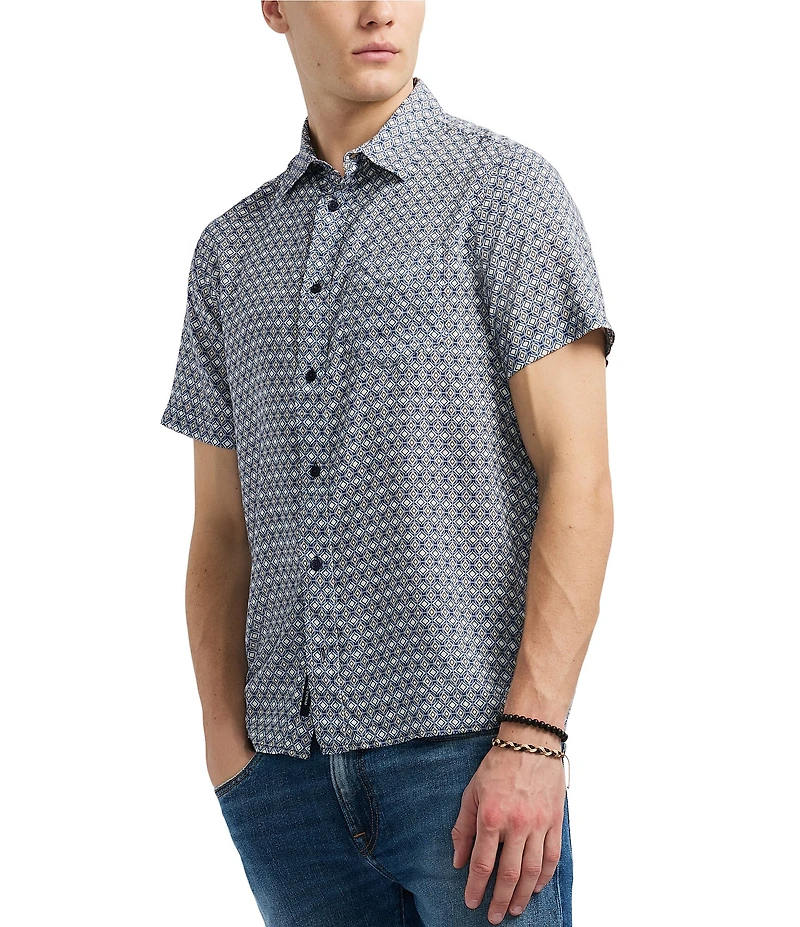 Buffalo David Bitton Sirilo Short Sleeve Printed Shirt