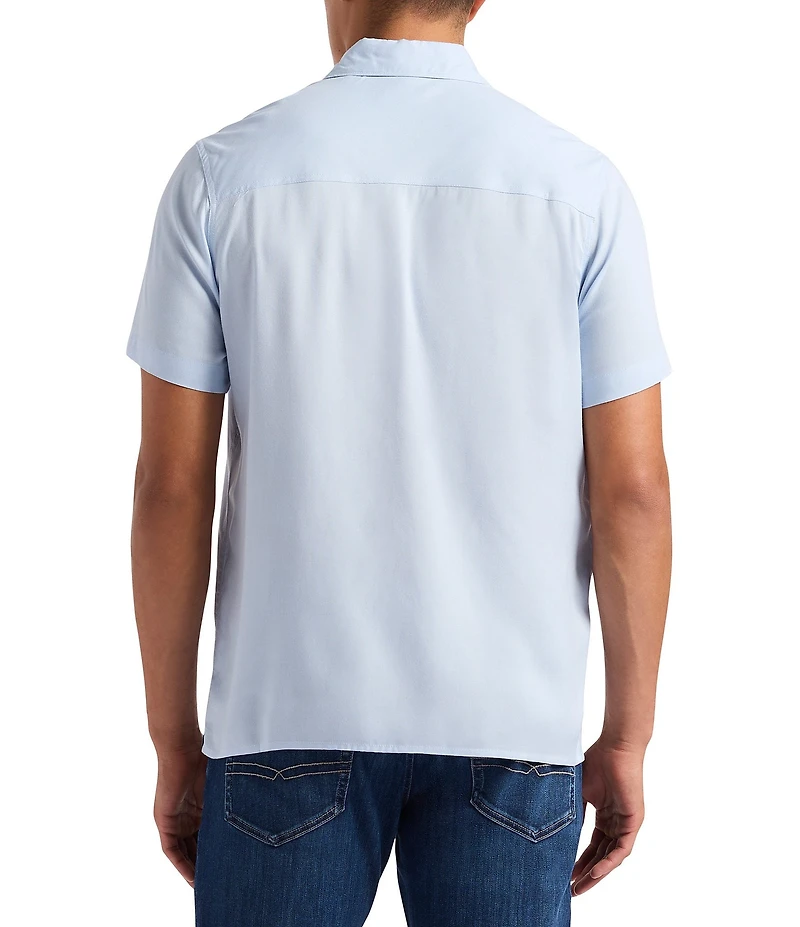 Buffalo David Bitton Sirilo Solid Short Sleeve Woven Shirt