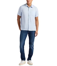 Buffalo David Bitton Sirilo Solid Short Sleeve Woven Shirt