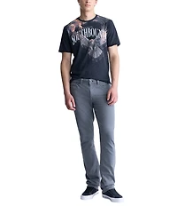 Buffalo David Bitton Six Straight Leg Fleece Stretch Pants