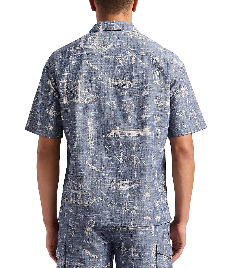 Buffalo David Bitton Sonix Printed Short Sleeve Woven Shirt