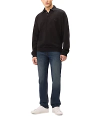 Buffalo David Bitton Straight Six Dark Crinkled and Sanded Wash Jeans