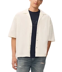 Buffalo David Bitton Tropical Short Sleeve Slate Shirt
