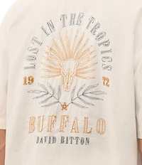 Buffalo David Bitton Tropical Short Sleeve Slate Shirt