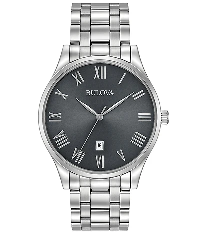 Bulova Classic Collection Men's Quartz Mechanical Automatic Stainless Steel Bracelet Watch