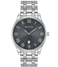 Bulova Classic Collection Men's Quartz Mechanical Automatic Stainless Steel Bracelet Watch