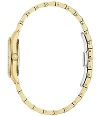 Bulova Crystal Collection Women's Gold Tone Quartz Analog Bracelet Watch