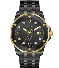Bulova Marine Star Collection Men's Black Dial Quartz Mechanical Automatic Watch