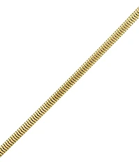 Bulova Men's 14K Gold Square Snake Chain Necklace
