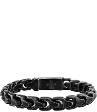 Bulova Men's Tone Stainless Steel Chain Bracelet