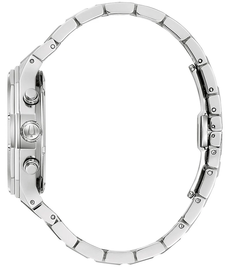 Bulova Men's Classic Dodecagon Chronograph Stainless Steel Bracelet Watch