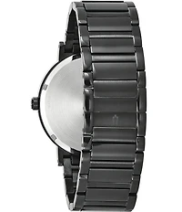 Bulova Men's Futuro Mechanical Automatic Modern Black Stainless Steel Bracelet Watch