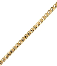Bulova Men's Gold Tone Stainless Steel Chain Line Bracelet