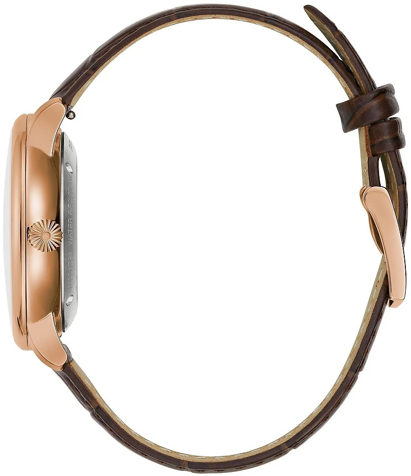 Bulova Men's Hudson Automatic Brown Leather Strap Watch