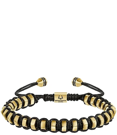 Bulova Men's IP Yellow Stainless Steel Bolo Adjustable Bracelet