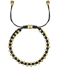 Bulova Men's IP Yellow Stainless Steel Bolo Adjustable Bracelet