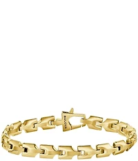 Bulova Men's IP Yellow Stainless Steel Link Chain Bracelet