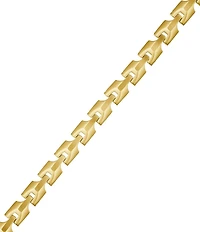 Bulova Men's IP Yellow Stainless Steel Link Chain Bracelet