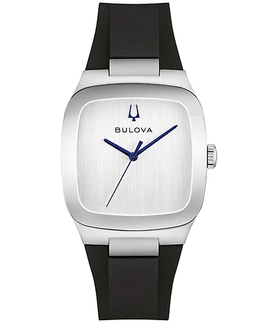 Bulova Men's Latin Grammy Three Hand Rubber Strap Watch