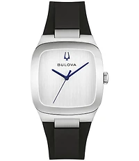 Bulova Men's Latin Grammy Three Hand Rubber Strap Watch