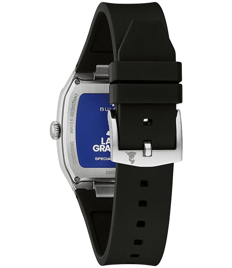 Bulova Men's Latin Grammy Three Hand Rubber Strap Watch