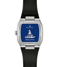 Bulova Men's Latin Grammy Three Hand Rubber Strap Watch