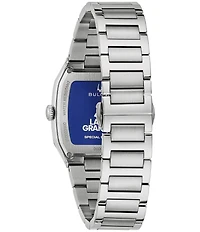 Bulova Men's Latin Grammy Three Hand Stainless Steel Bracelet Watch