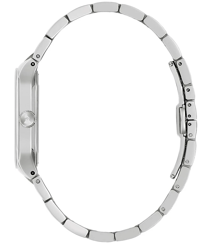 Bulova Men's Latin Grammy Three Hand Stainless Steel Bracelet Watch