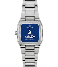 Bulova Men's Latin Grammy Three Hand Stainless Steel Bracelet Watch