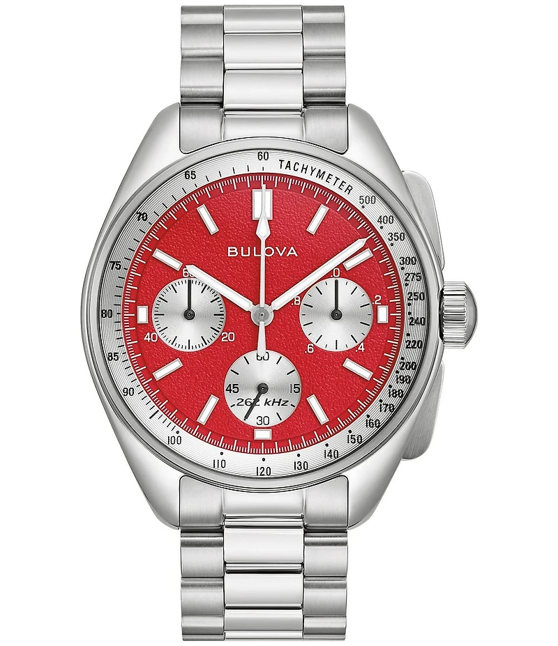 Bulova Men's Lunar Pilot Chronograph Stainless Steel Bracelet Watch