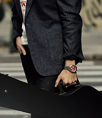 Bulova Men's Lunar Pilot Chronograph Stainless Steel Bracelet Watch