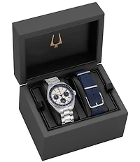 Bulova Men's Lunar Pilot Quartz Chronograph Stainless Steel Bracelet Watch