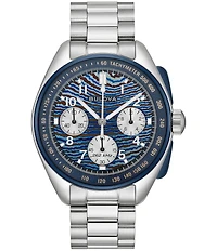 Bulova Men's Lunar Pilot Timascus Chronograph Stainless Steel Bracelet Watch