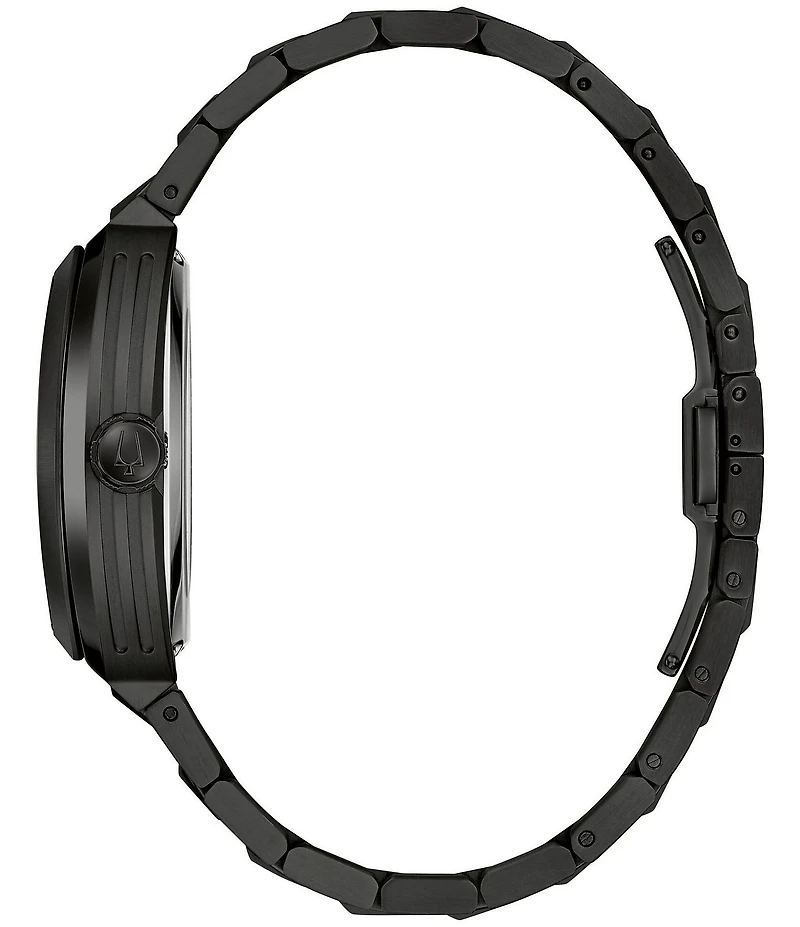 Bulova Men's Maquina Automatic Black Tone Stainless Steel Bracelet Watch