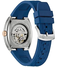 Bulova Men's Maquina Automatic Blue Strap Watch
