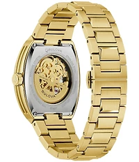 Bulova Men's Maquina Automatic Gold Tone Stainless Steel Bracelet Watch