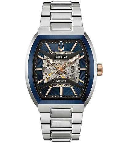 Bulova Men's Maquina Automatic Stainless Steel Bracelet watch