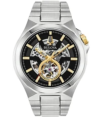 Bulova Men's Maquina Automatic Stainless Steel Bracelet Watch