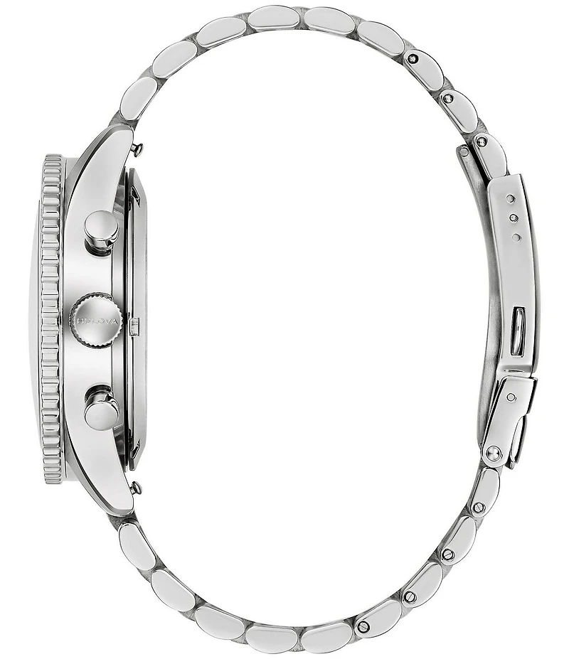 Bulova Men's Marine Quartz Chronograph Stainless Steel Bracelet Watch