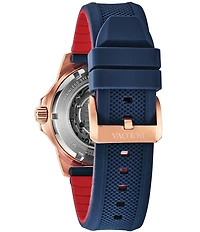 Bulova Men's Marine Star Automatic Blue Silicone Strap Watch
