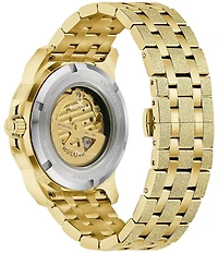 Bulova Men's Marine Star Automatic Gold Tone Stainless Steel Bracelet Watch
