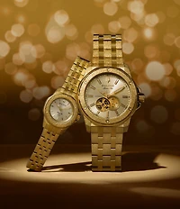 Bulova Men's Marine Star Automatic Gold Tone Stainless Steel Bracelet Watch