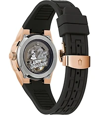 Bulova Men's Milennia Automatic Black Strap Watch