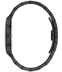 Bulova Men's Millennia Quartz Analog Black Tone Stainless Steel Bracelet Watch