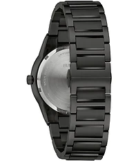 Bulova Men's Millennia Quartz Analog Black Tone Stainless Steel Bracelet Watch