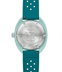 Bulova Men's Oceanographer Three Hand Green Strap Watch