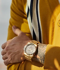 Bulova Men's Precisionist Quartz Mechanical Automatic Gold Stainless Steel Bracelet Watch