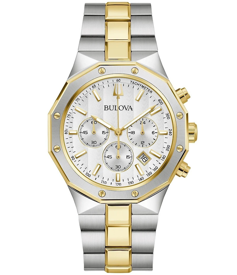 Bulova Men's Prestige Chronograph Stainless Steel Bracelet Watch
